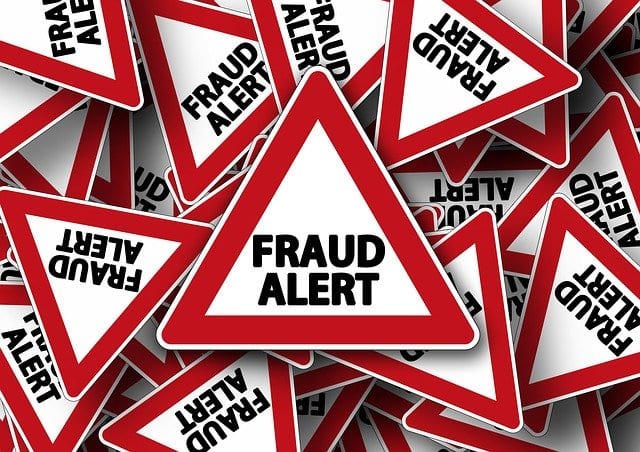 fradu alert sign